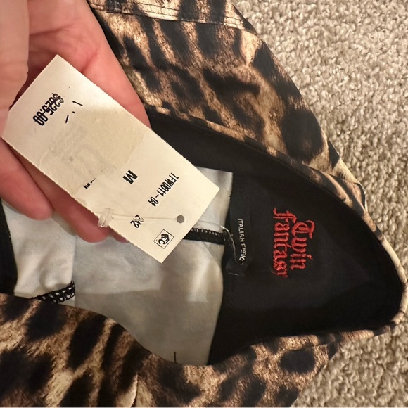 R13 Twin Fantasy Leopard Cheetah Legging - Size M  BNWT - Picture 5 of 6